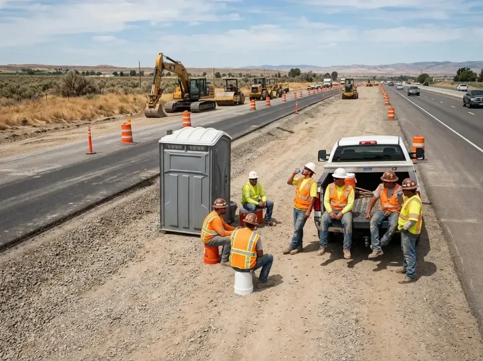 highway-road-construction-crew-007 — frequently asked questions, Porta Potty and Restroom Rentals in DuPont, WA